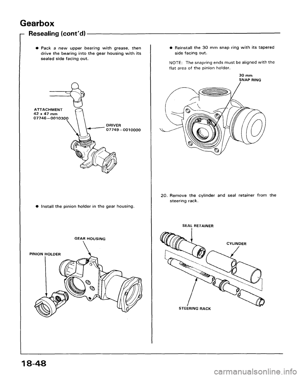 HONDA ACCORD 1986 CA / 3.G Workshop Manual HONDA ACCORD 1986 CA / 3.G Workshop Manual