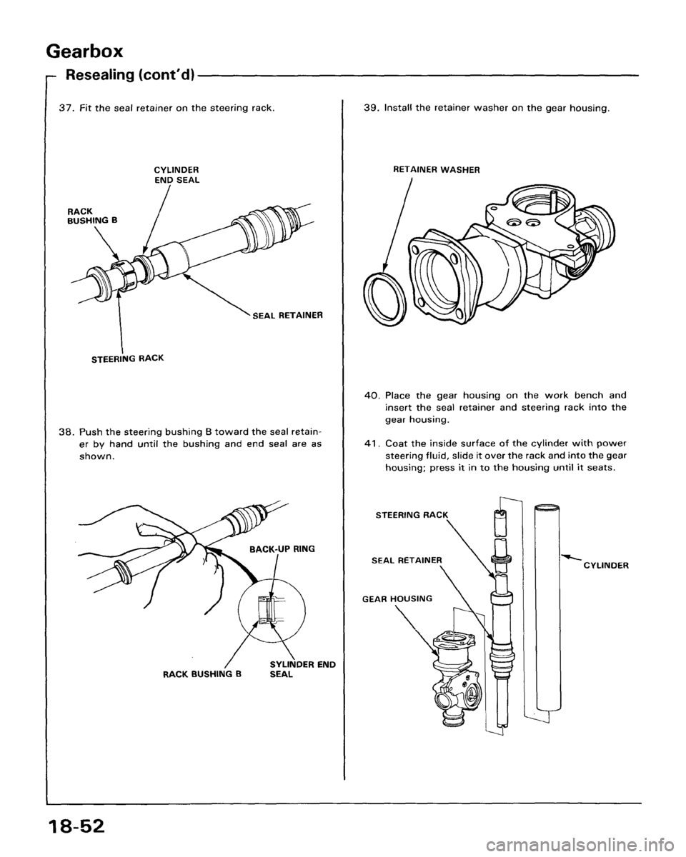 HONDA ACCORD 1986 CA / 3.G Workshop Manual HONDA ACCORD 1986 CA / 3.G Workshop Manual