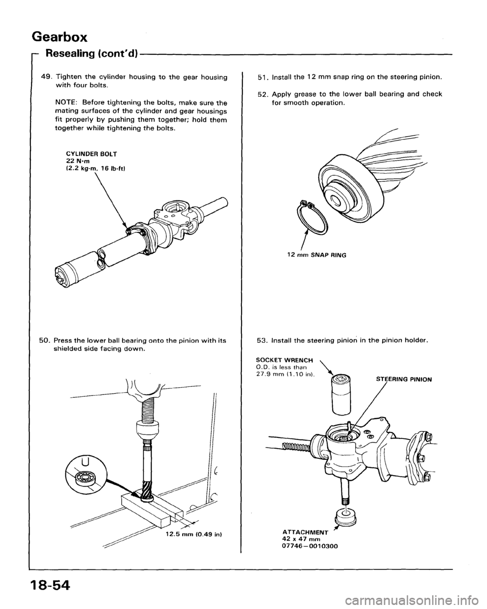 HONDA ACCORD 1986 CA / 3.G Workshop Manual HONDA ACCORD 1986 CA / 3.G Workshop Manual