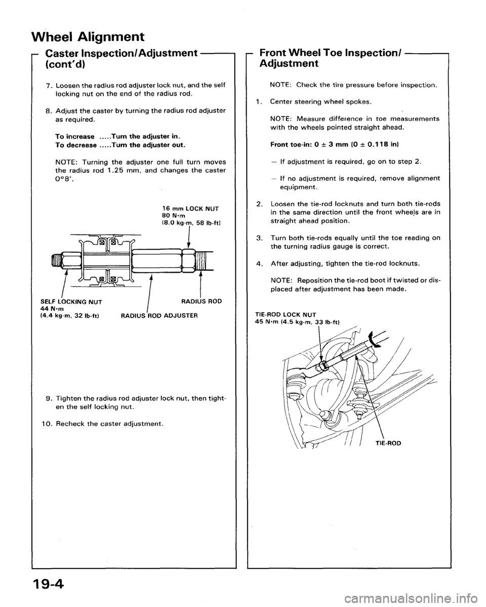 HONDA ACCORD 1986 CA / 3.G Workshop Manual HONDA ACCORD 1986 CA / 3.G Workshop Manual