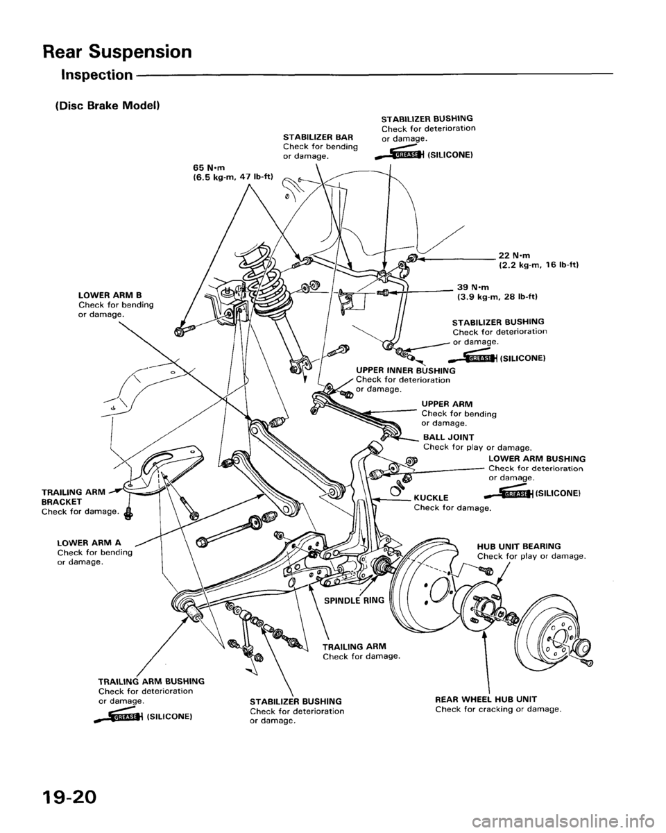HONDA ACCORD 1986 CA / 3.G Workshop Manual 