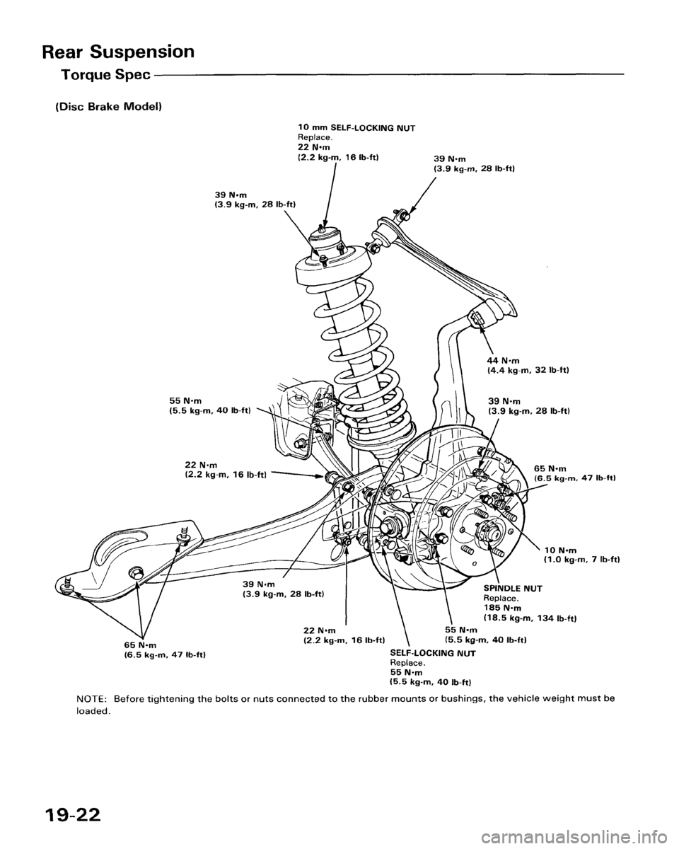 HONDA ACCORD 1986 CA / 3.G Workshop Manual 