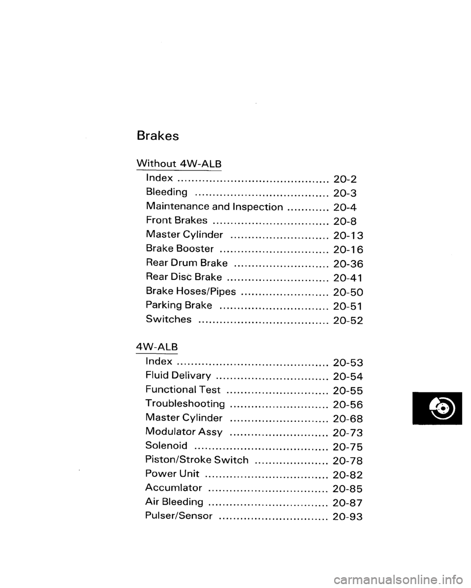HONDA ACCORD 1986 CA / 3.G Workshop Manual 