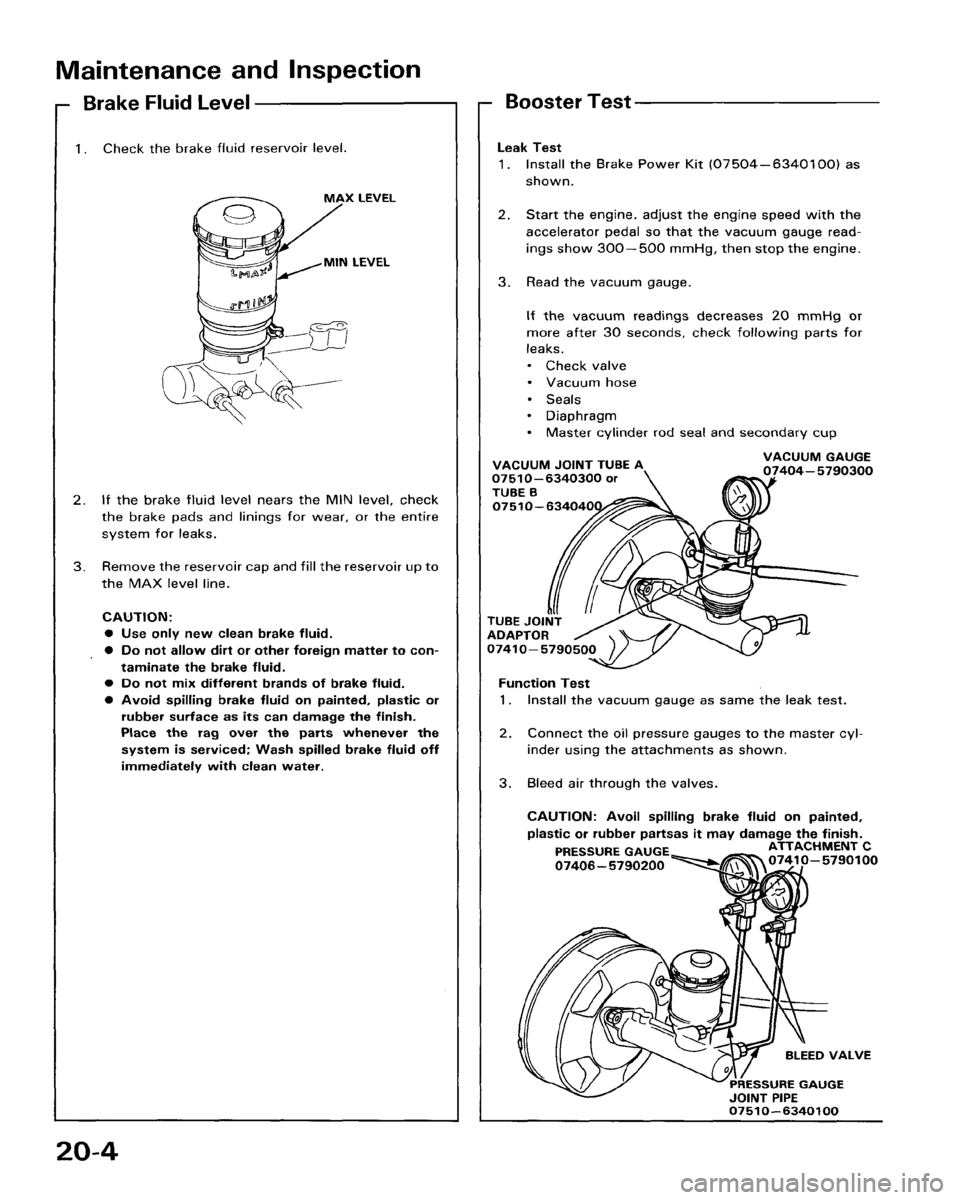 HONDA ACCORD 1986 CA / 3.G Workshop Manual HONDA ACCORD 1986 CA / 3.G Workshop Manual