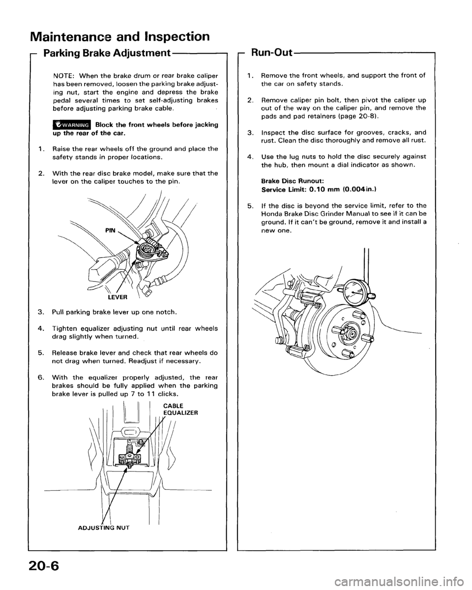 HONDA ACCORD 1986 CA / 3.G Workshop Manual HONDA ACCORD 1986 CA / 3.G Workshop Manual