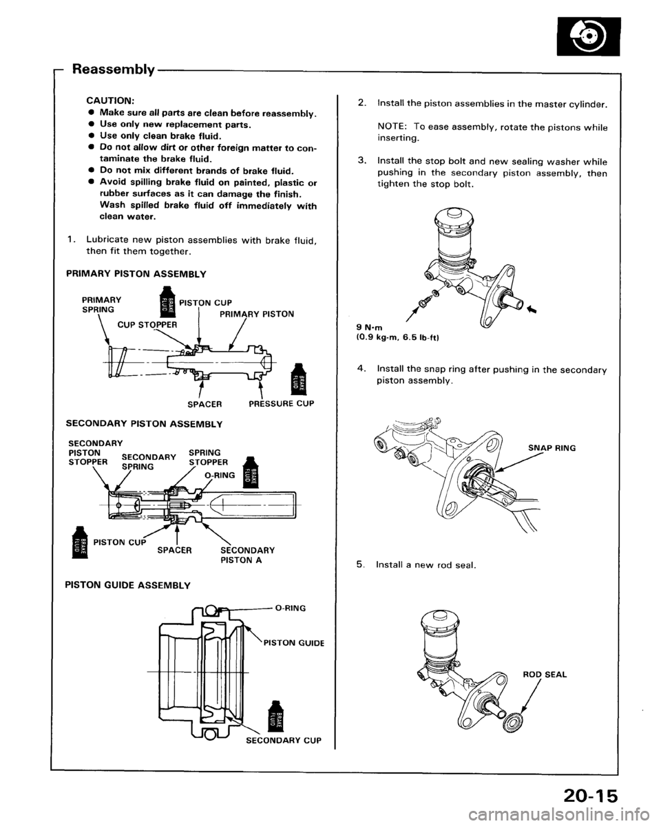 HONDA ACCORD 1986 CA / 3.G Workshop Manual HONDA ACCORD 1986 CA / 3.G Workshop Manual