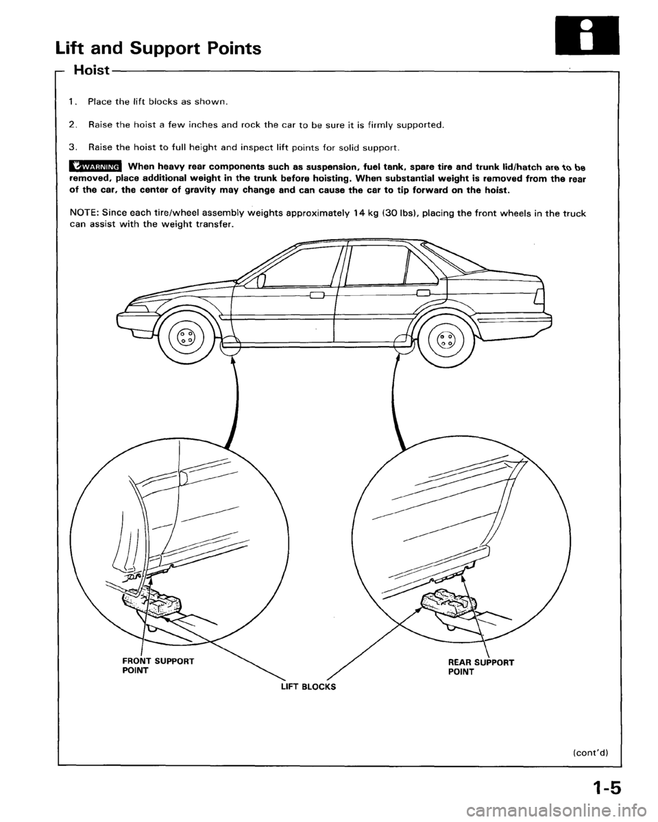 HONDA ACCORD 1986 CA / 3.G Workshop Manual HONDA ACCORD 1986 CA / 3.G Workshop Manual