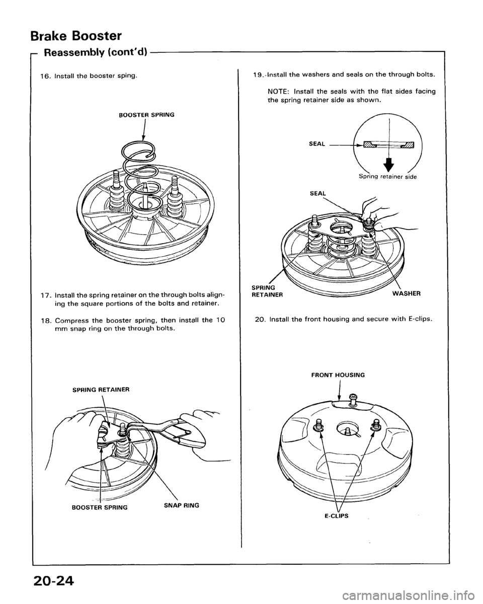 HONDA ACCORD 1986 CA / 3.G Workshop Manual 