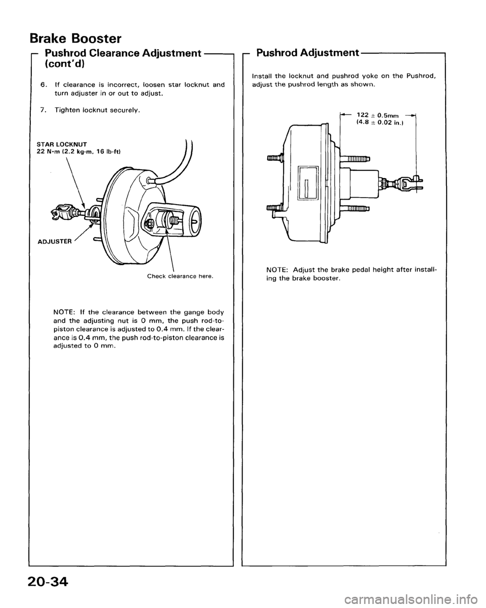 HONDA ACCORD 1986 CA / 3.G Workshop Manual 
