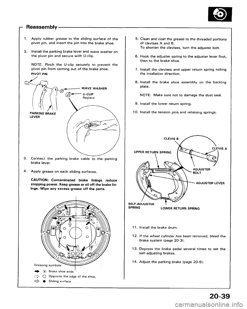 HONDA ACCORD 1986 CA / 3.G Workshop Manual 
