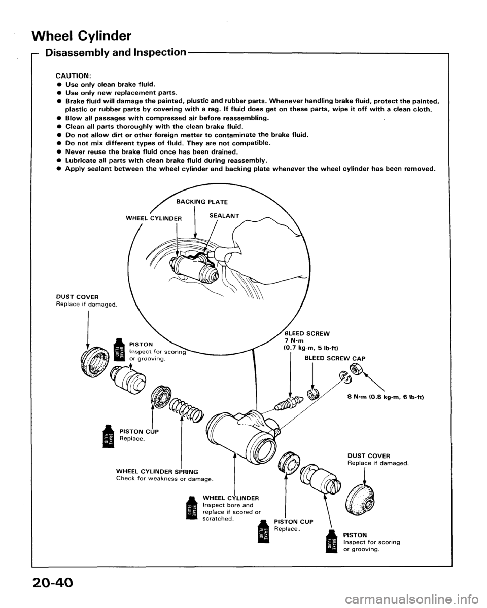 HONDA ACCORD 1986 CA / 3.G Workshop Manual 