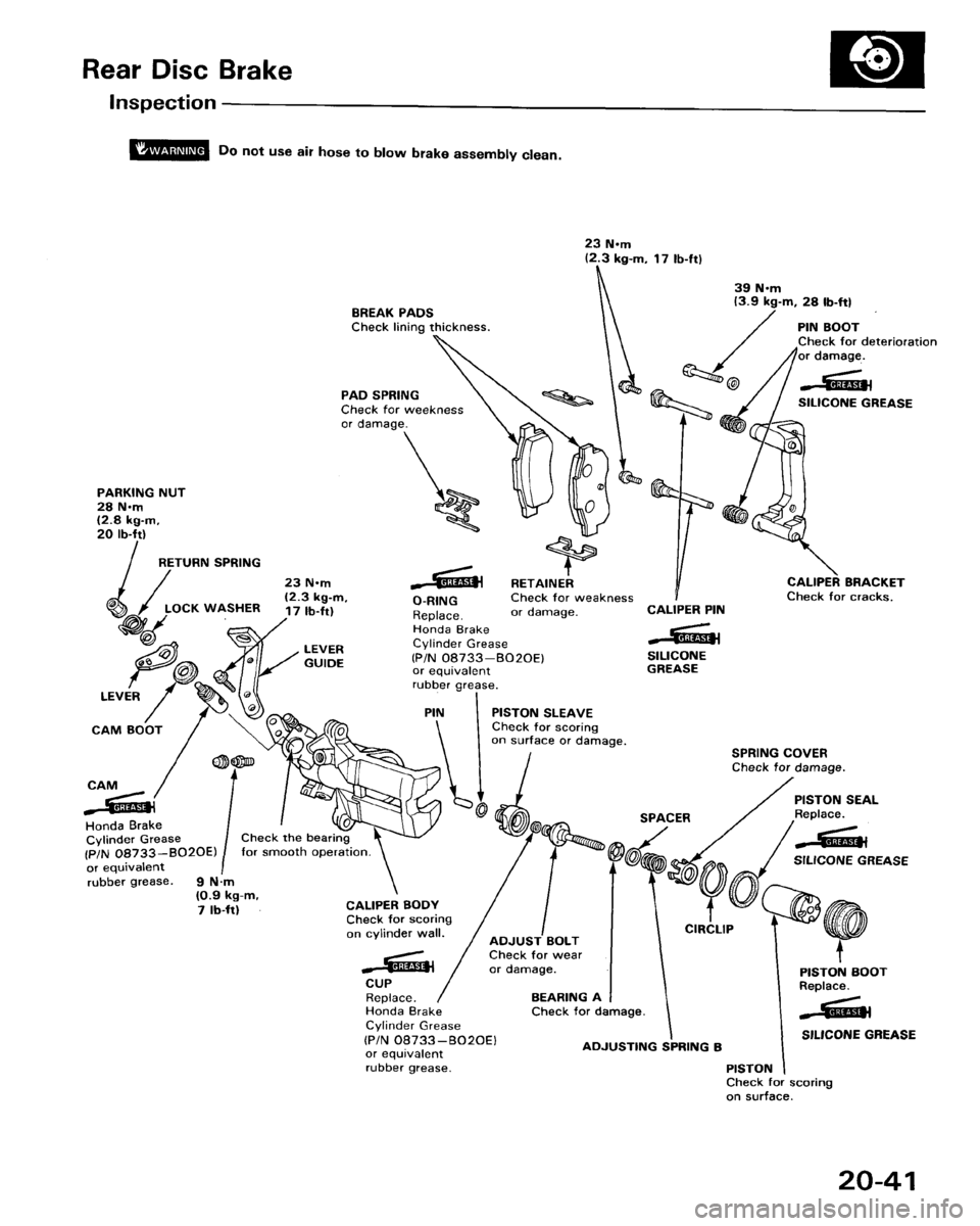 HONDA ACCORD 1986 CA / 3.G Workshop Manual 