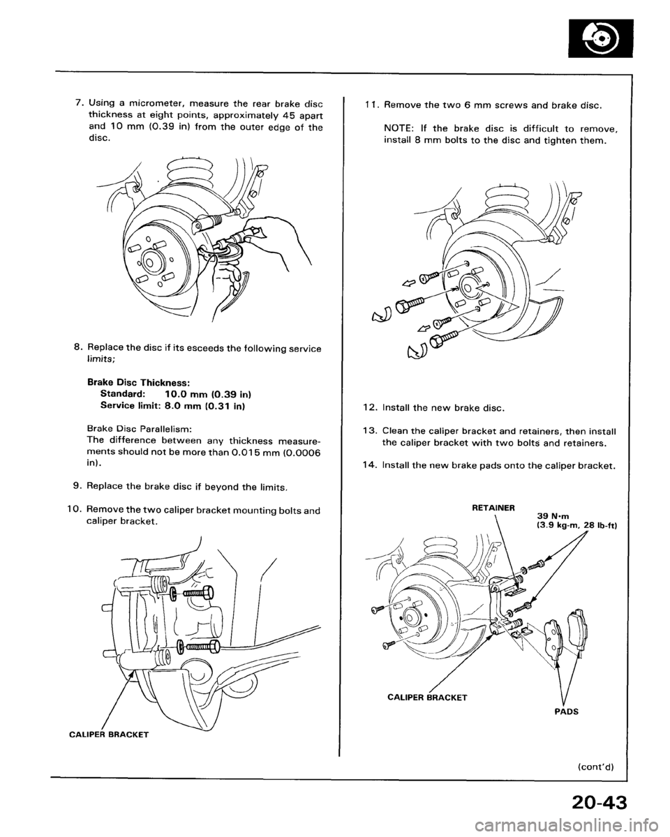 HONDA ACCORD 1986 CA / 3.G Workshop Manual 