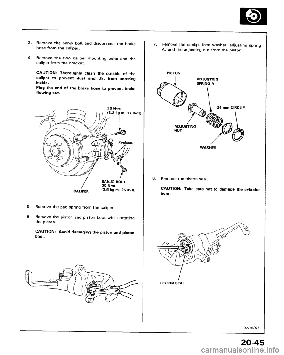 HONDA ACCORD 1986 CA / 3.G Workshop Manual 