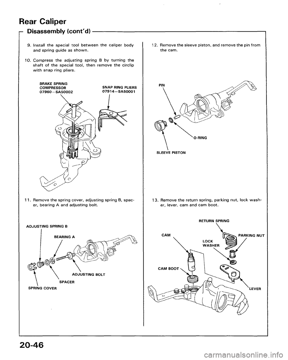HONDA ACCORD 1986 CA / 3.G Workshop Manual 