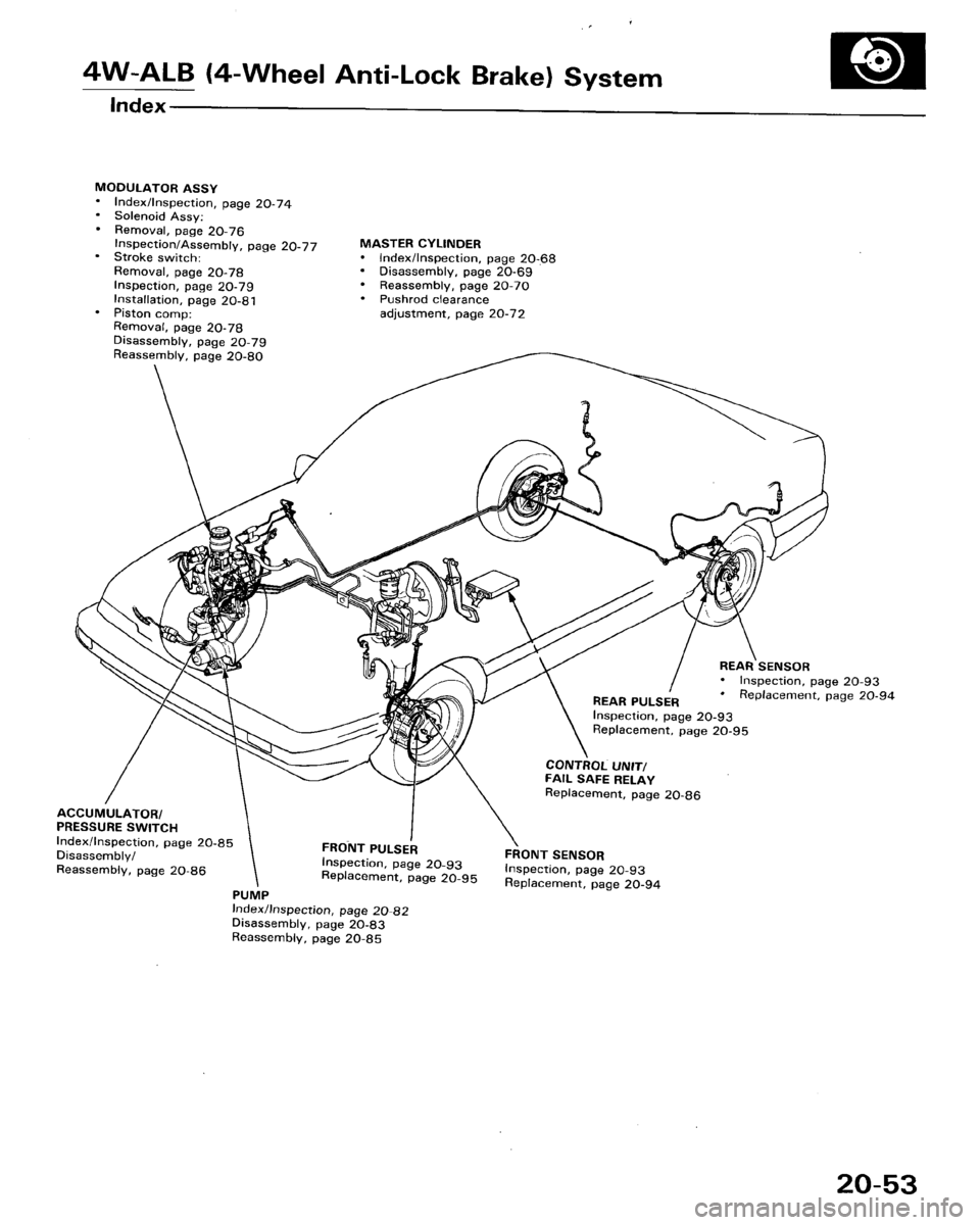 HONDA ACCORD 1986 CA / 3.G Workshop Manual 
