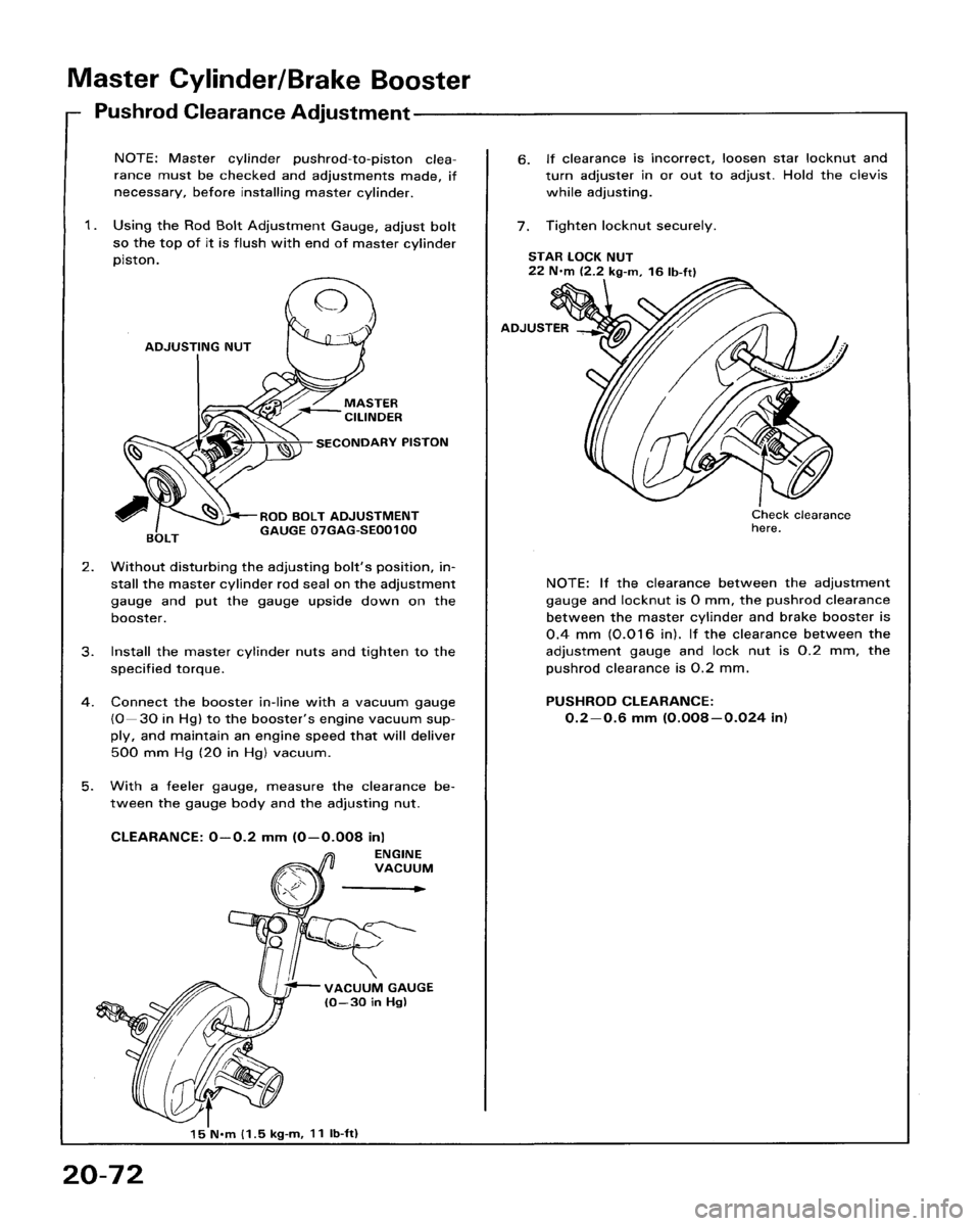HONDA ACCORD 1986 CA / 3.G Workshop Manual HONDA ACCORD 1986 CA / 3.G Workshop Manual