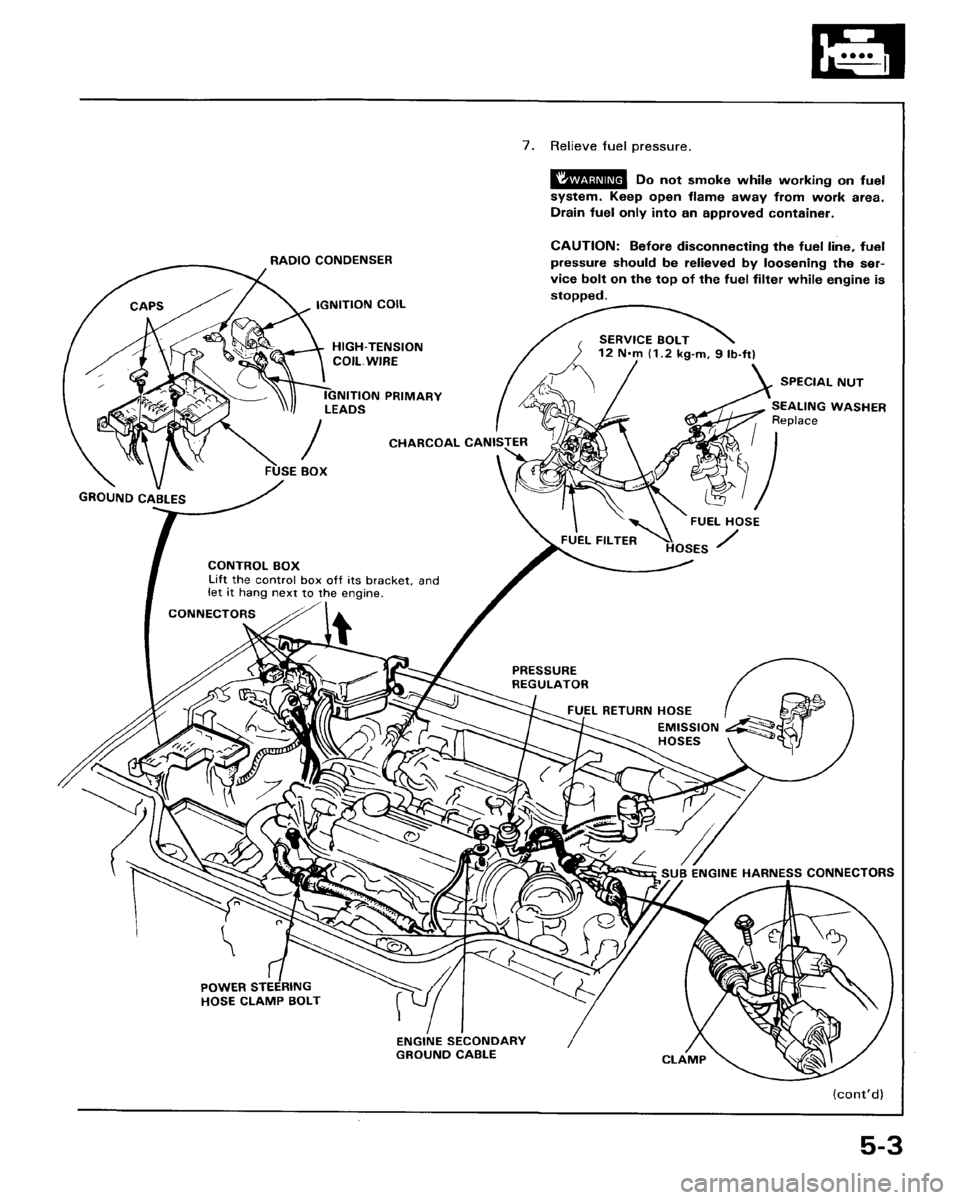 HONDA ACCORD 1986 CA / 3.G Repair Manual 