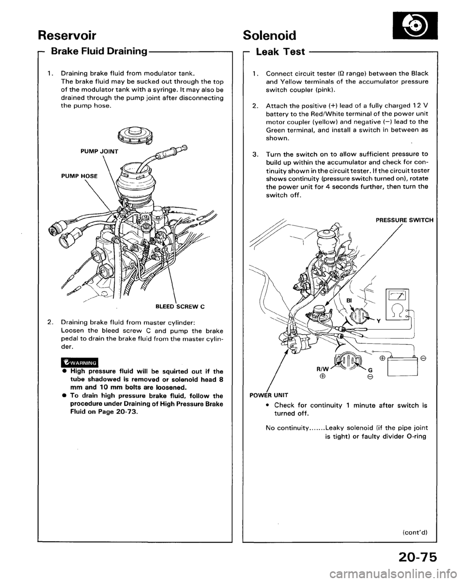 HONDA ACCORD 1986 CA / 3.G Workshop Manual HONDA ACCORD 1986 CA / 3.G Workshop Manual