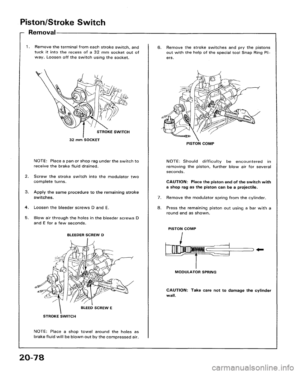 HONDA ACCORD 1986 CA / 3.G Workshop Manual HONDA ACCORD 1986 CA / 3.G Workshop Manual