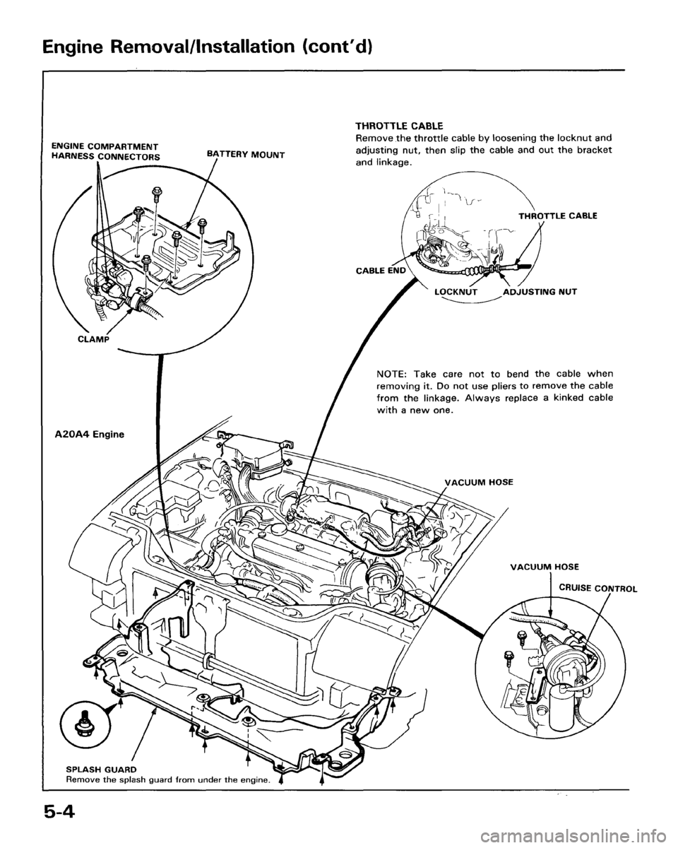 HONDA ACCORD 1986 CA / 3.G Repair Manual 