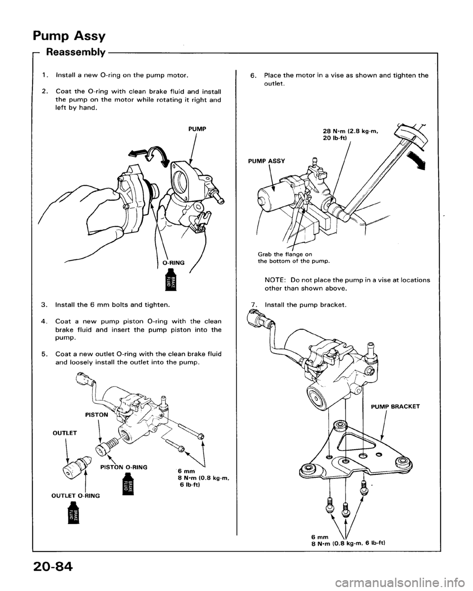 HONDA ACCORD 1986 CA / 3.G Workshop Manual 