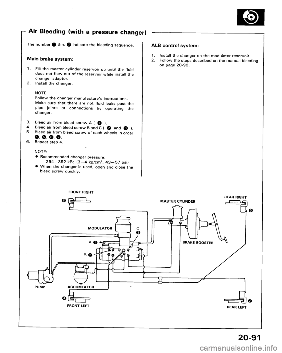 HONDA ACCORD 1986 CA / 3.G Workshop Manual 