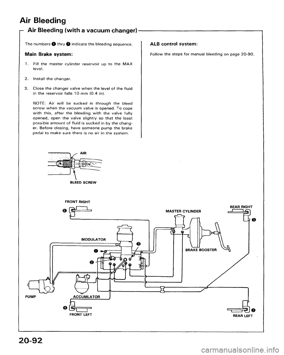 HONDA ACCORD 1986 CA / 3.G Workshop Manual 