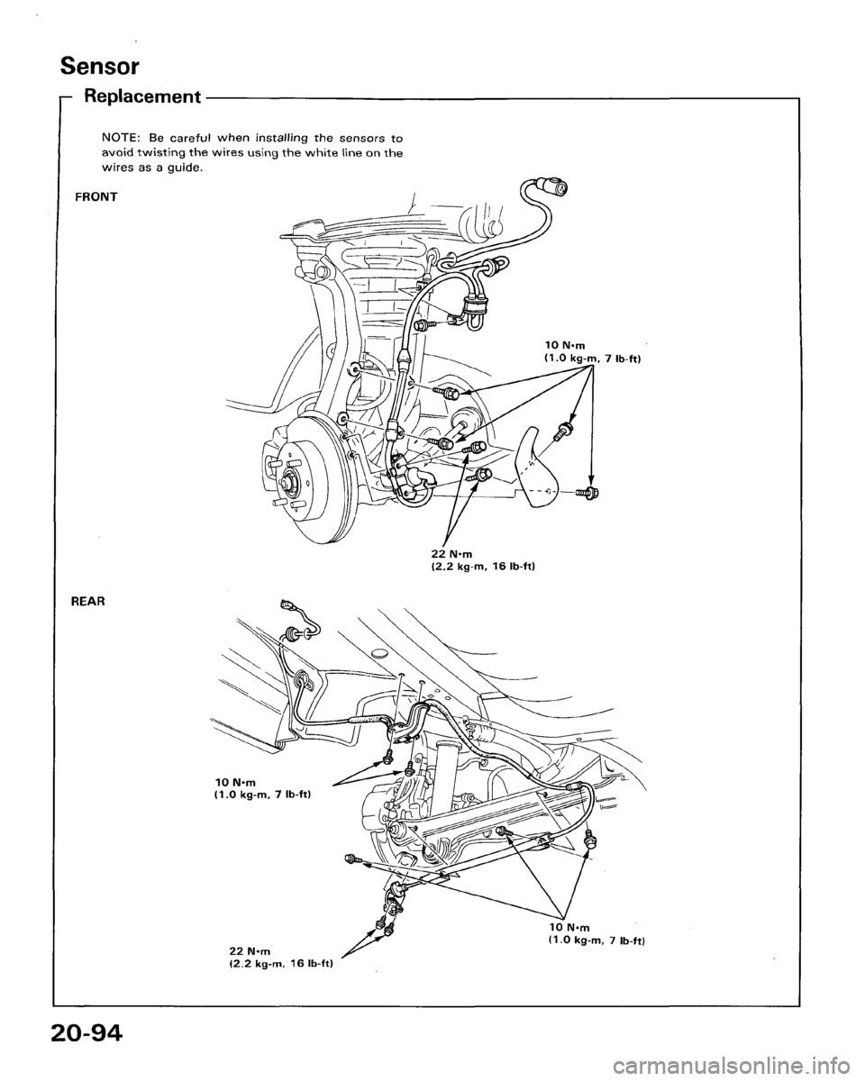 HONDA ACCORD 1986 CA / 3.G Workshop Manual 