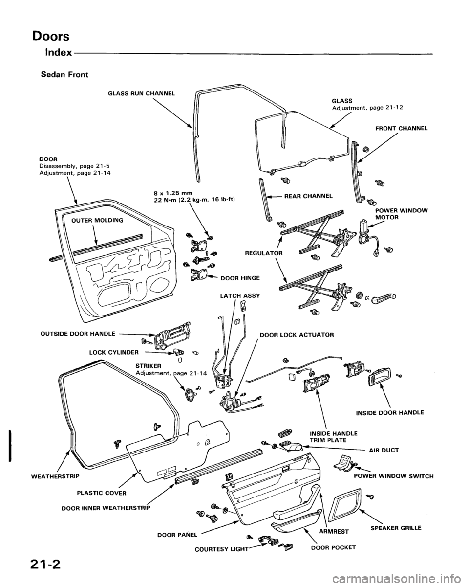 HONDA ACCORD 1986 CA / 3.G Workshop Manual 
