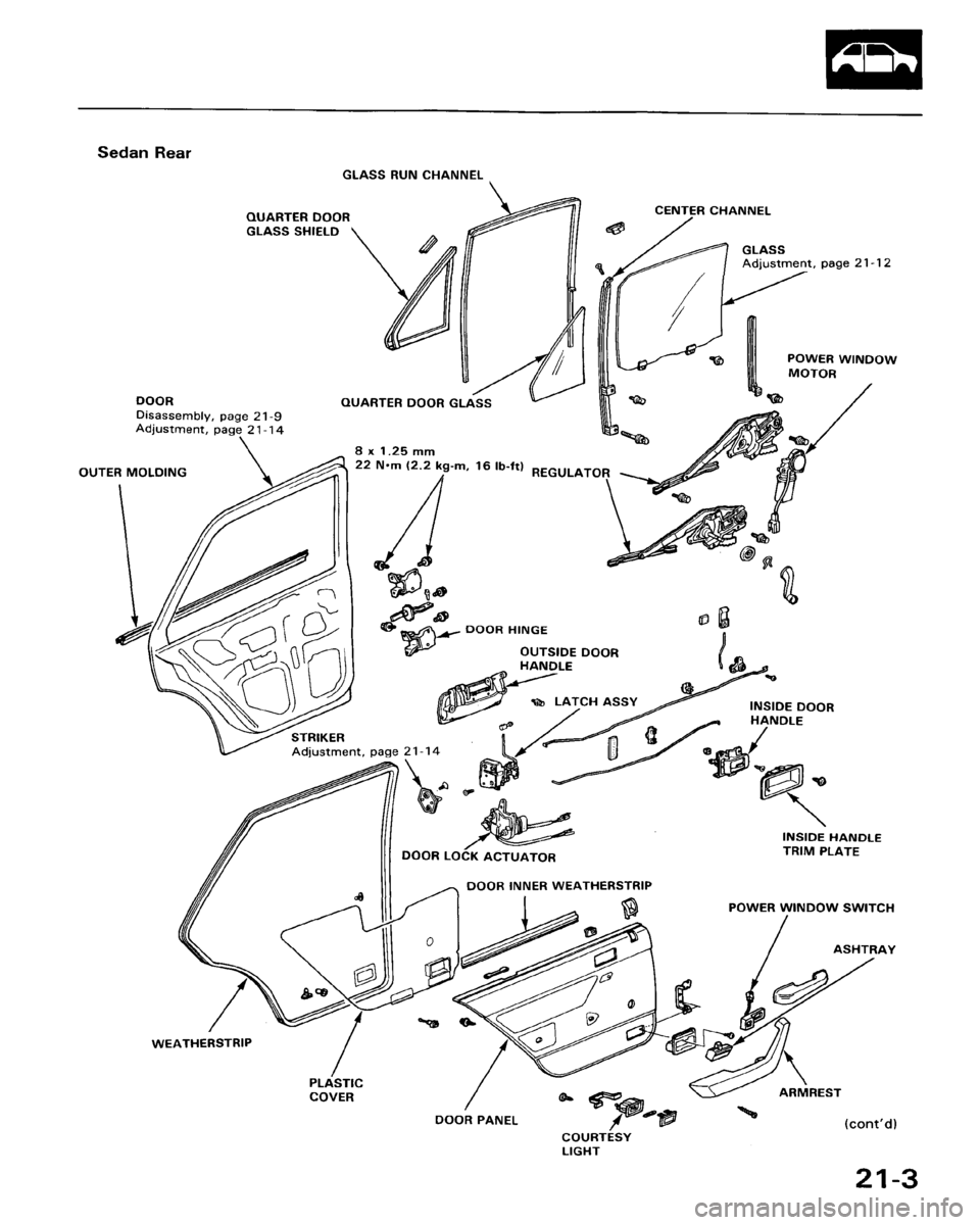 HONDA ACCORD 1986 CA / 3.G Workshop Manual 
