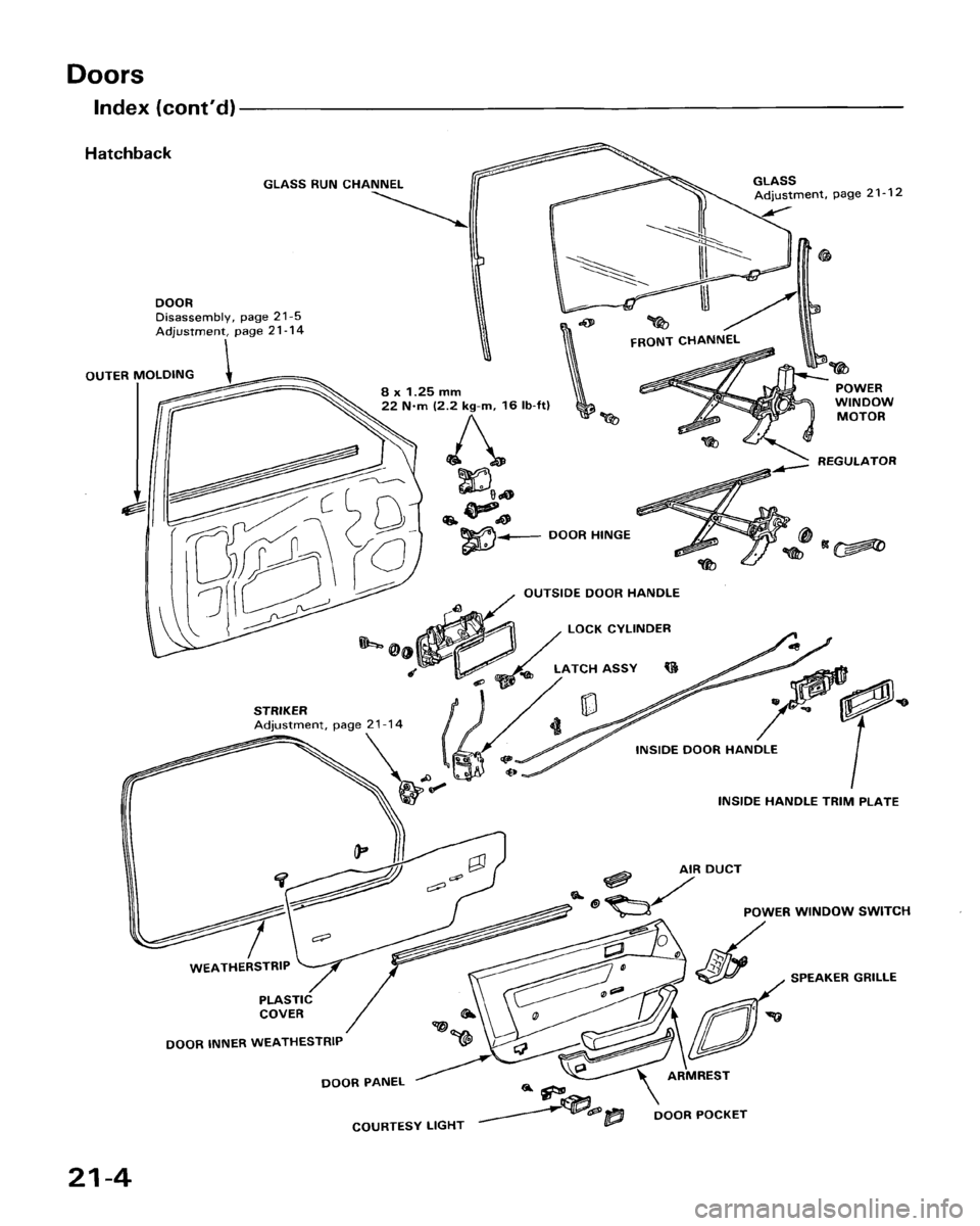 HONDA ACCORD 1986 CA / 3.G Workshop Manual 