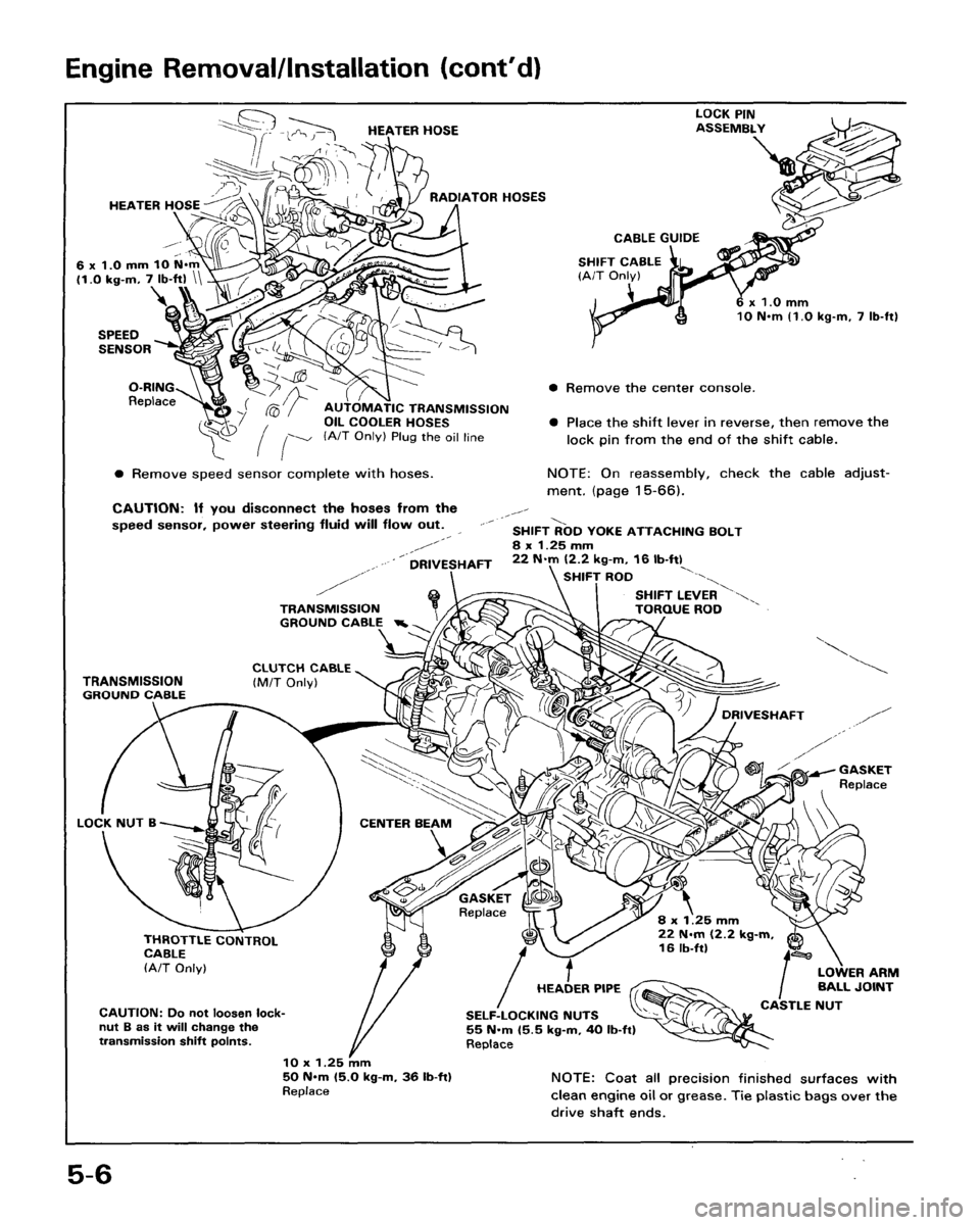 HONDA ACCORD 1986 CA / 3.G Repair Manual 