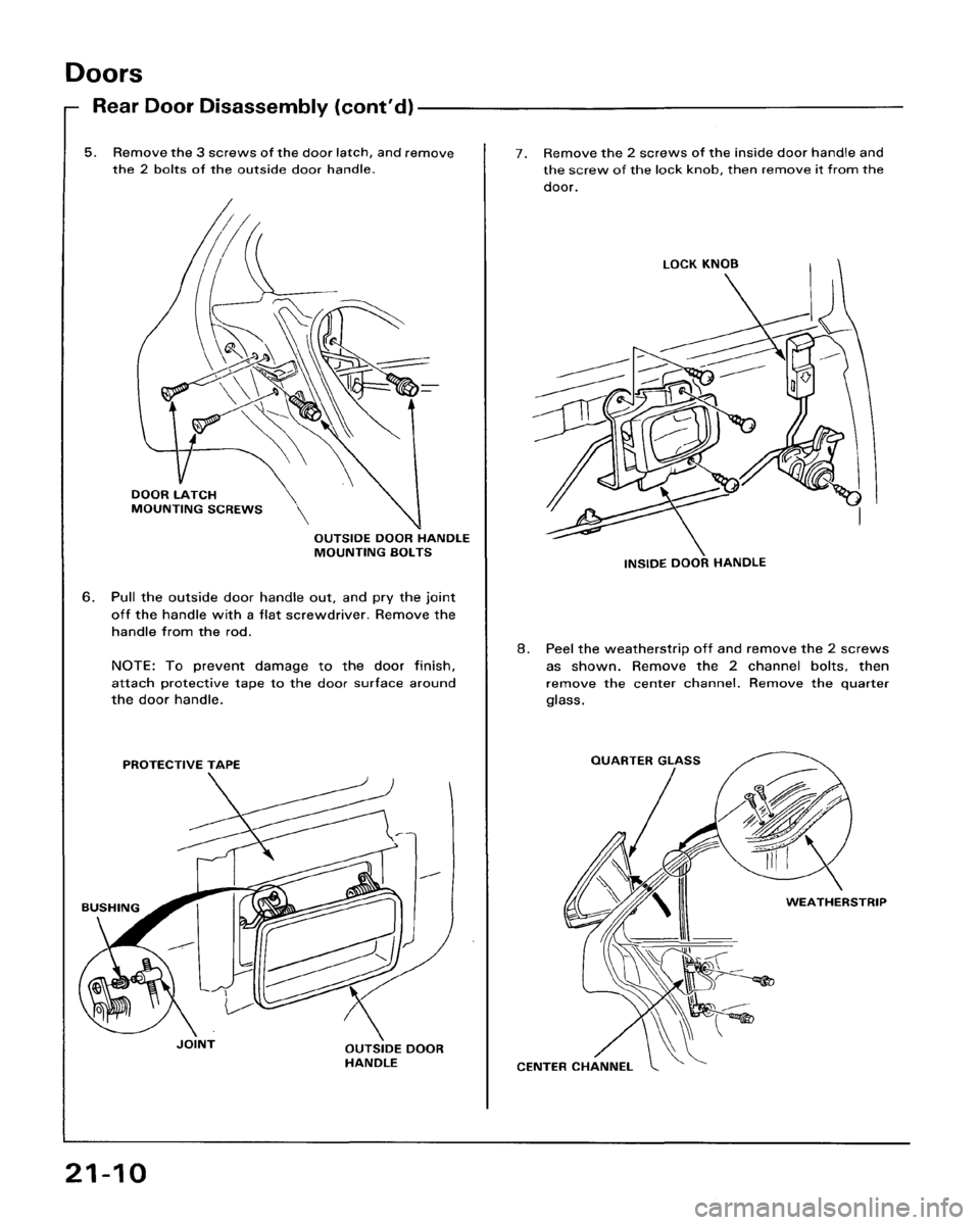 HONDA ACCORD 1986 CA / 3.G Workshop Manual 