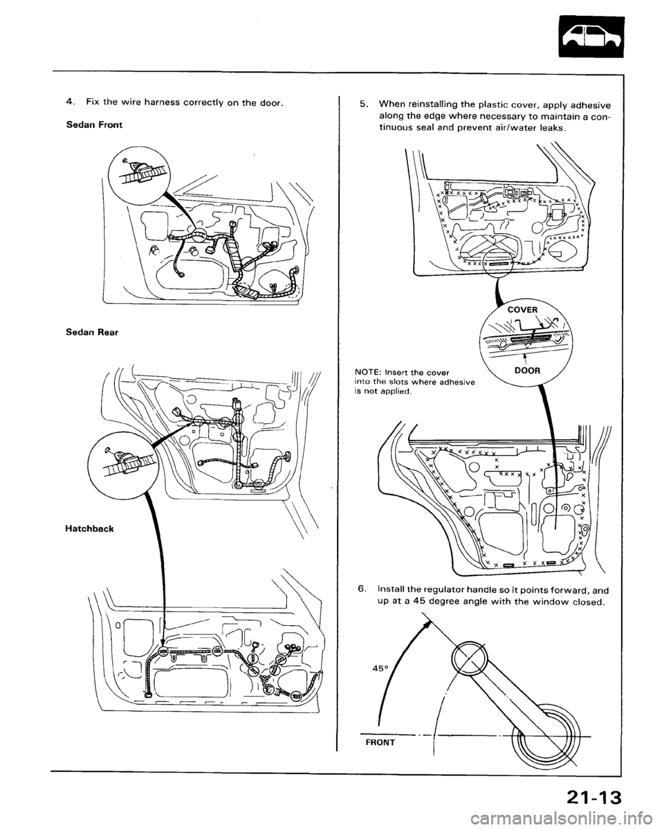 HONDA ACCORD 1986 CA / 3.G Workshop Manual 