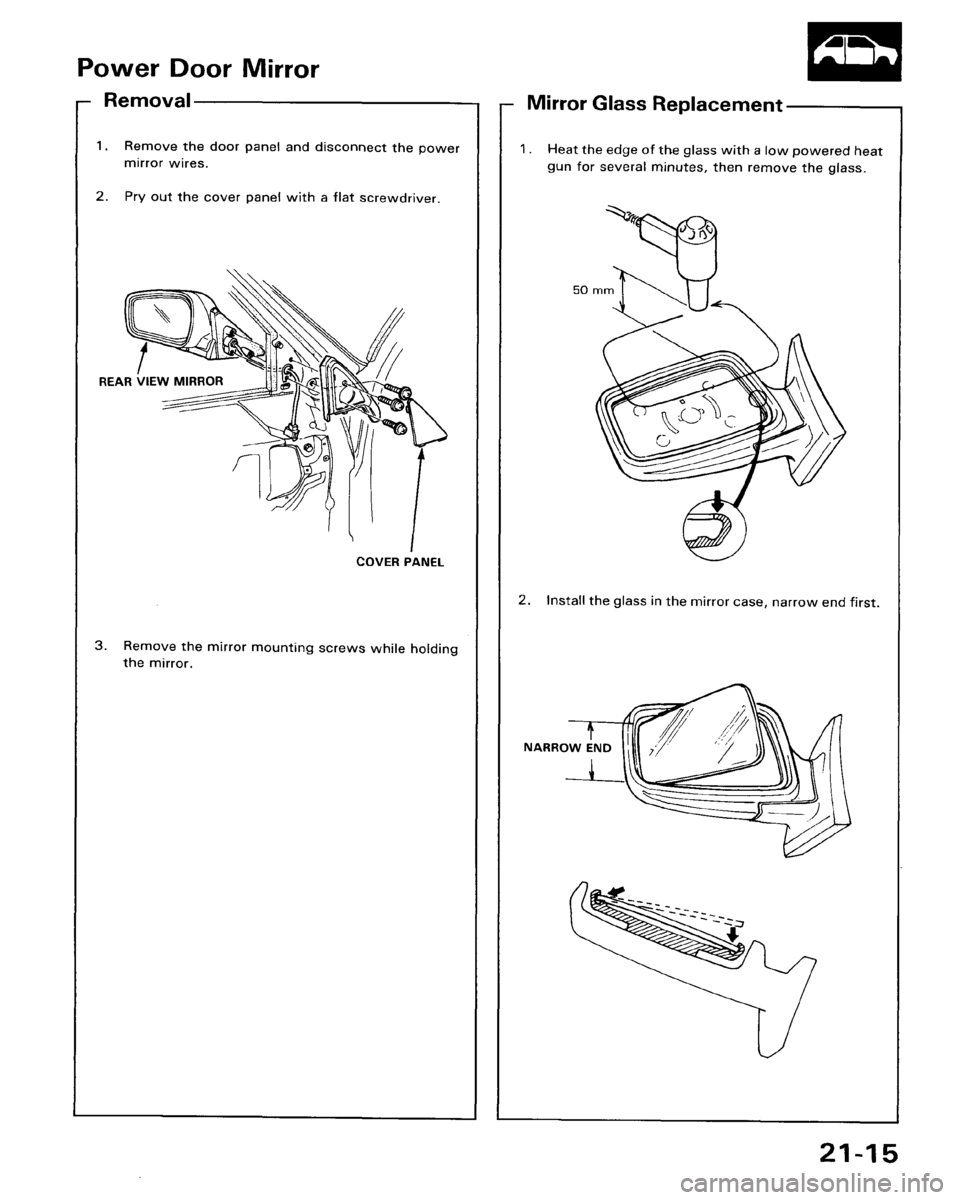 HONDA ACCORD 1986 CA / 3.G Workshop Manual 