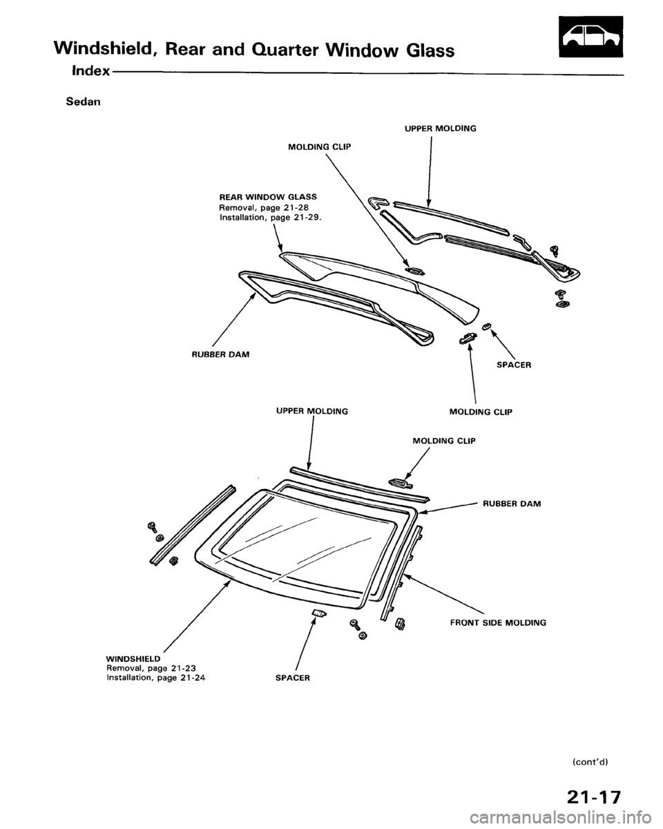 HONDA ACCORD 1986 CA / 3.G Workshop Manual 
