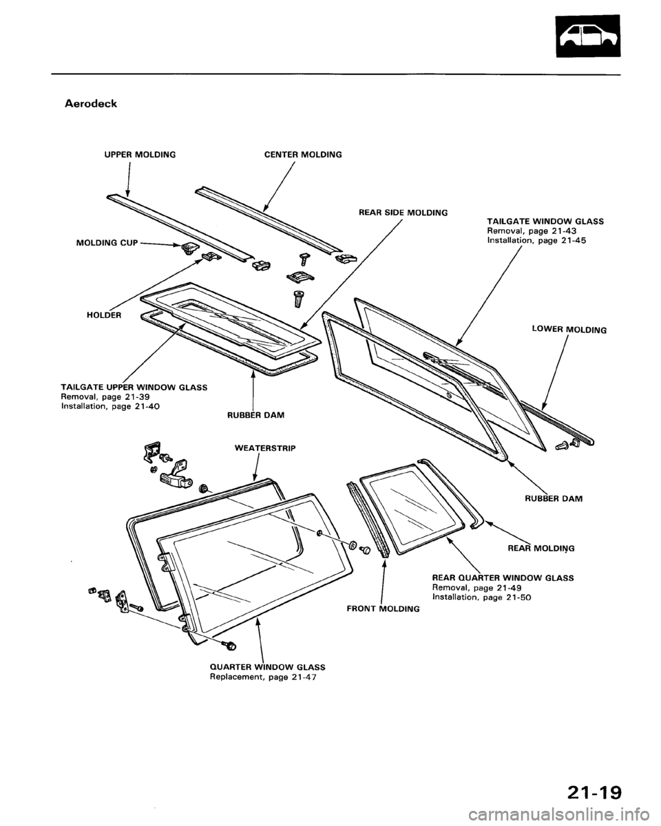 HONDA ACCORD 1986 CA / 3.G Workshop Manual 