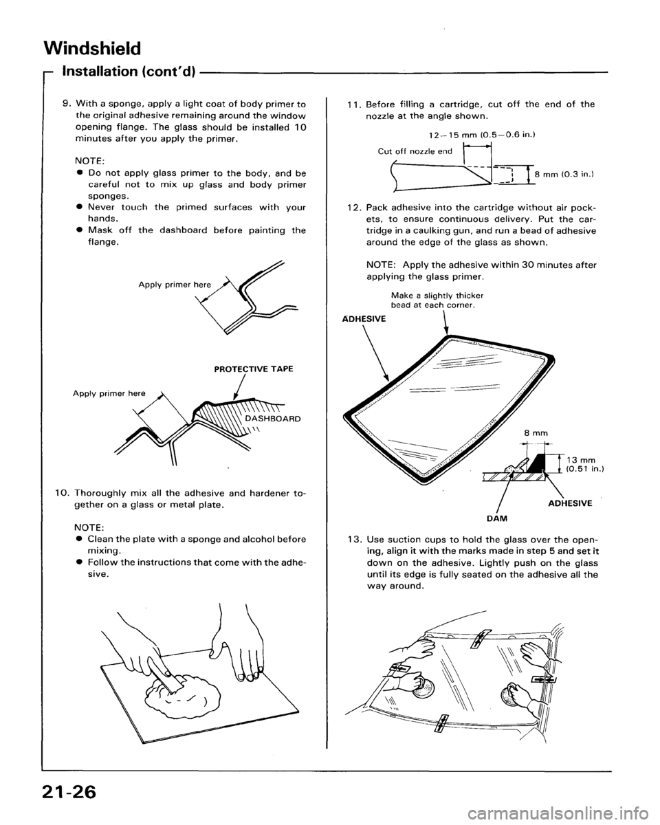 HONDA ACCORD 1986 CA / 3.G Workshop Manual 