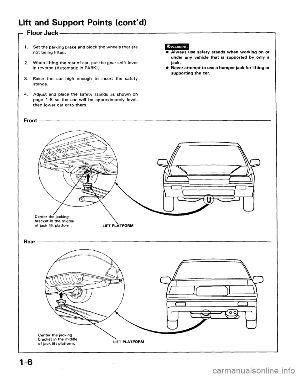 HONDA ACCORD 1986 CA / 3.G Workshop Manual HONDA ACCORD 1986 CA / 3.G Workshop Manual