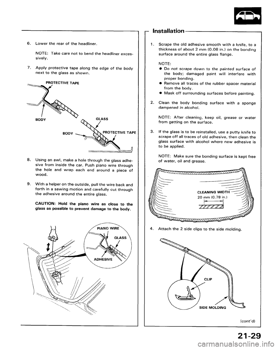 HONDA ACCORD 1986 CA / 3.G Workshop Manual 