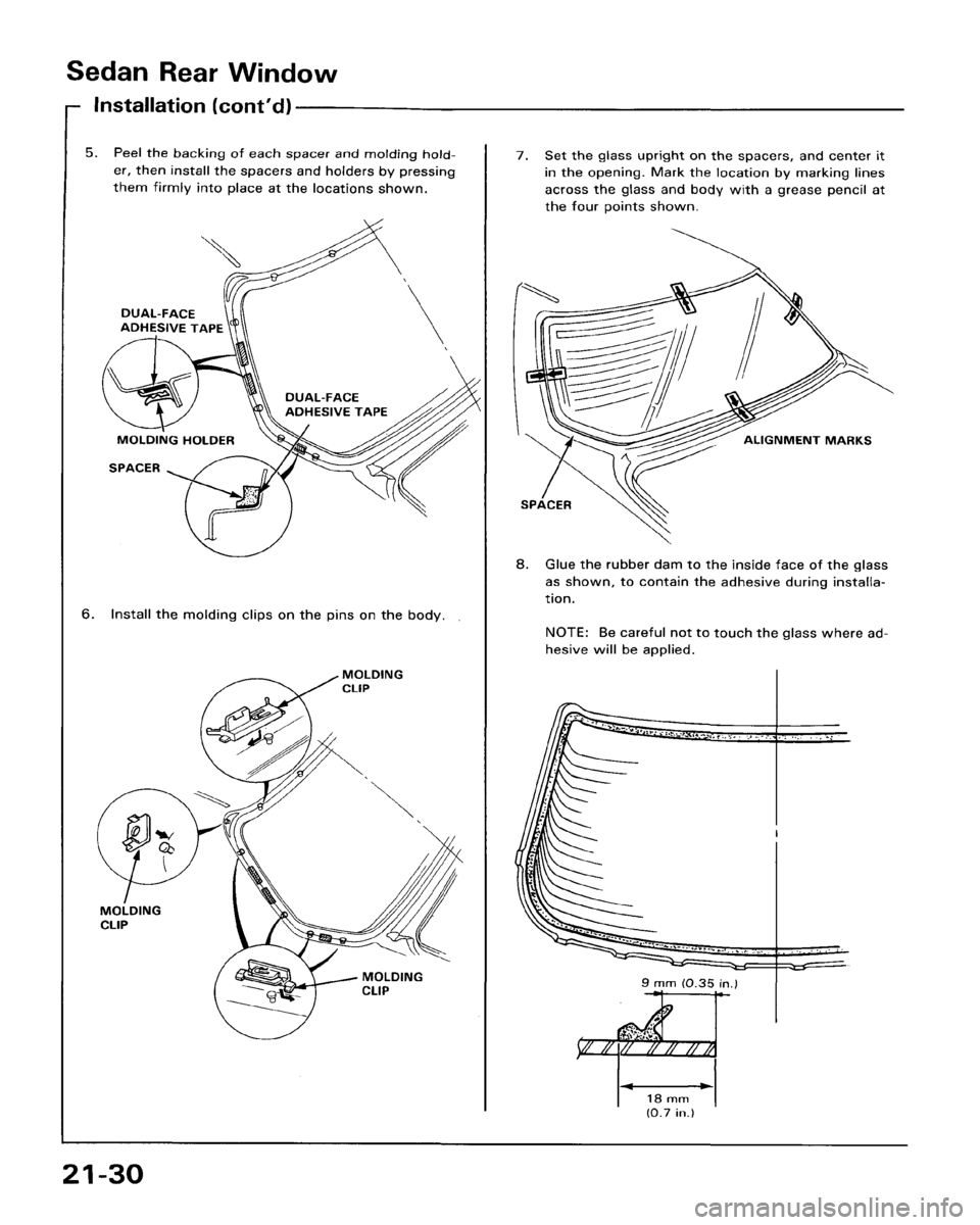 HONDA ACCORD 1986 CA / 3.G Workshop Manual 