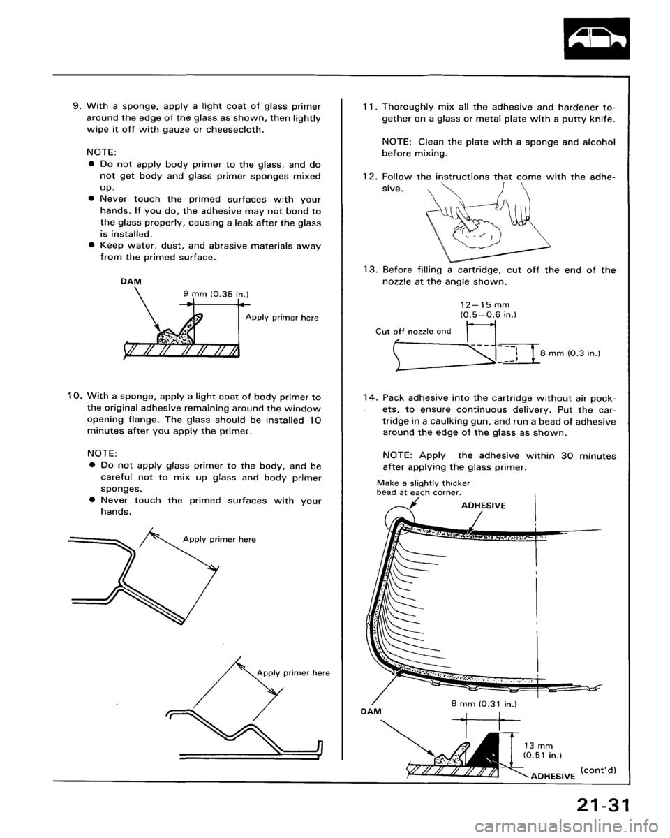 HONDA ACCORD 1986 CA / 3.G Workshop Manual 
