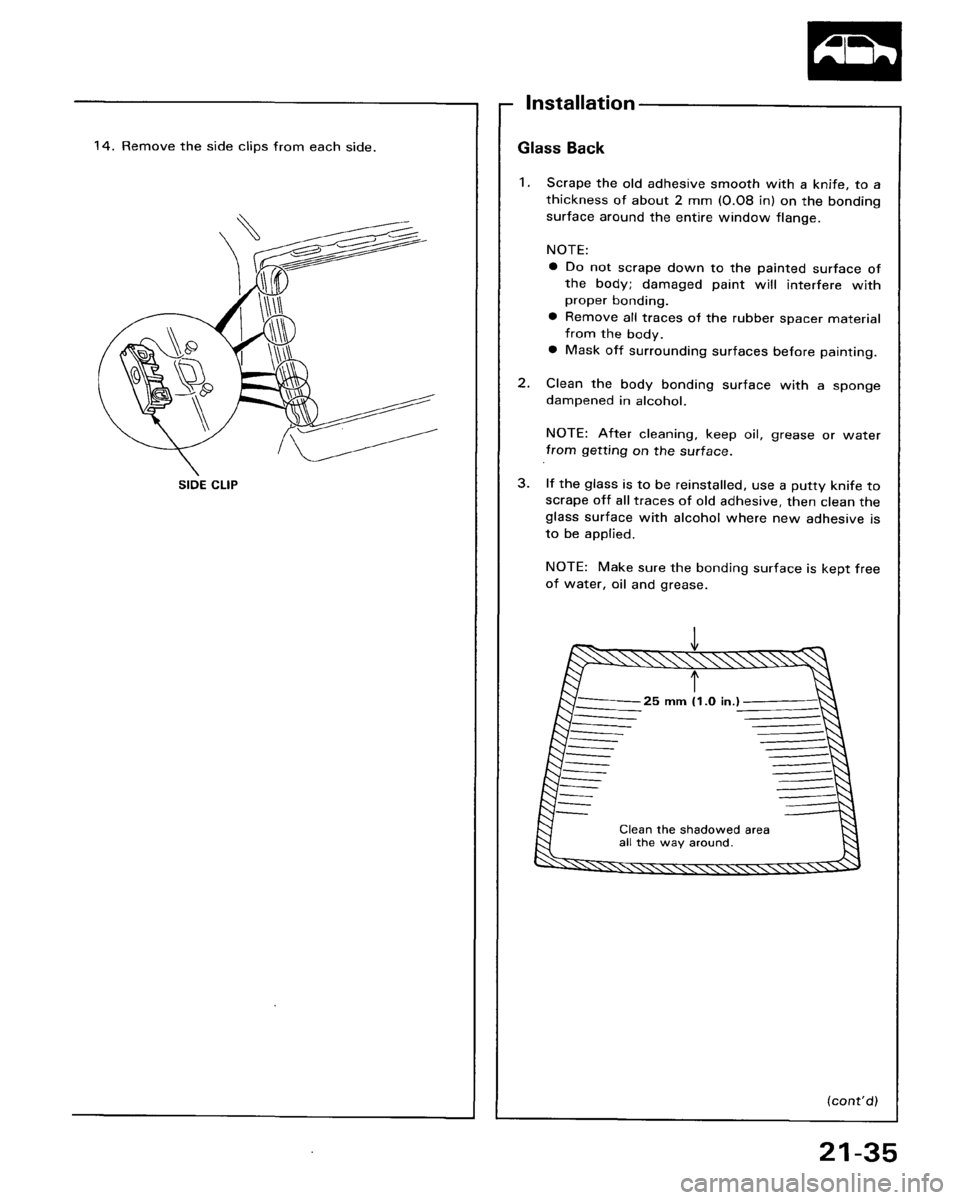 HONDA ACCORD 1986 CA / 3.G Workshop Manual 
