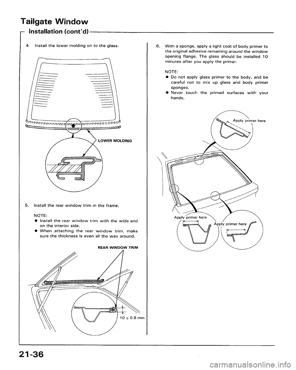 HONDA ACCORD 1986 CA / 3.G Workshop Manual 