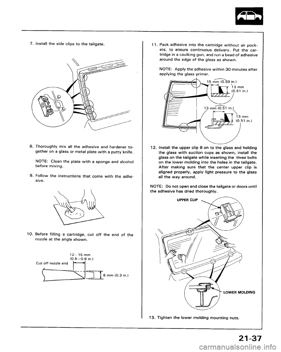 HONDA ACCORD 1986 CA / 3.G Workshop Manual 
