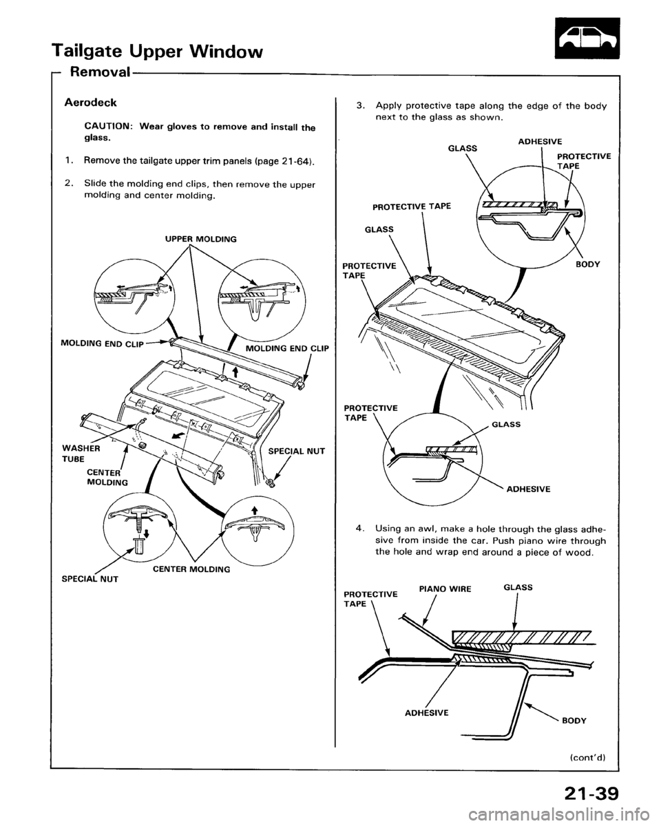 HONDA ACCORD 1986 CA / 3.G Workshop Manual 