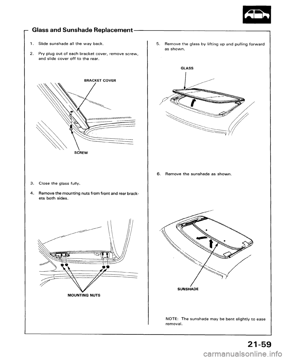 HONDA ACCORD 1986 CA / 3.G Workshop Manual 