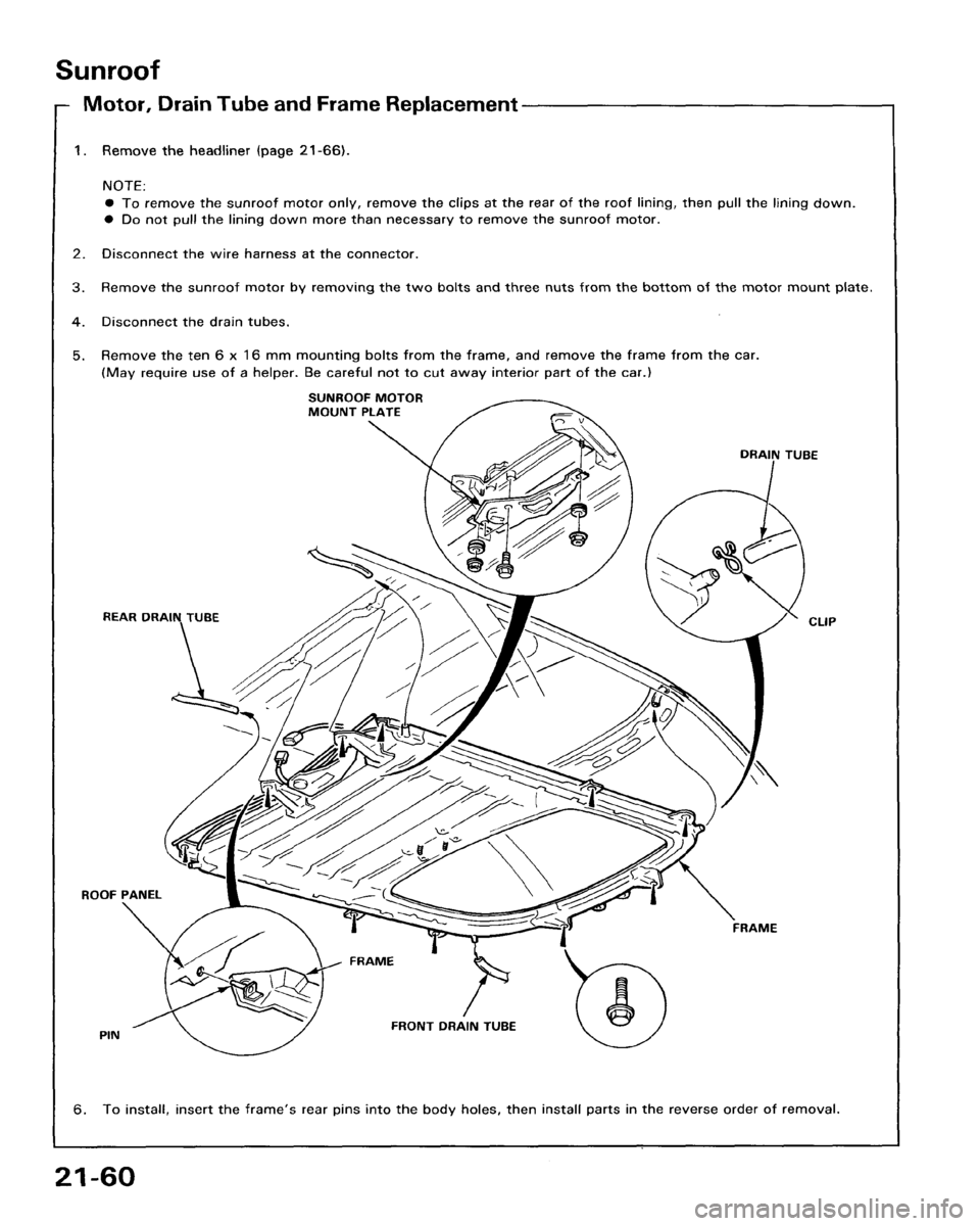 HONDA ACCORD 1986 CA / 3.G Workshop Manual 