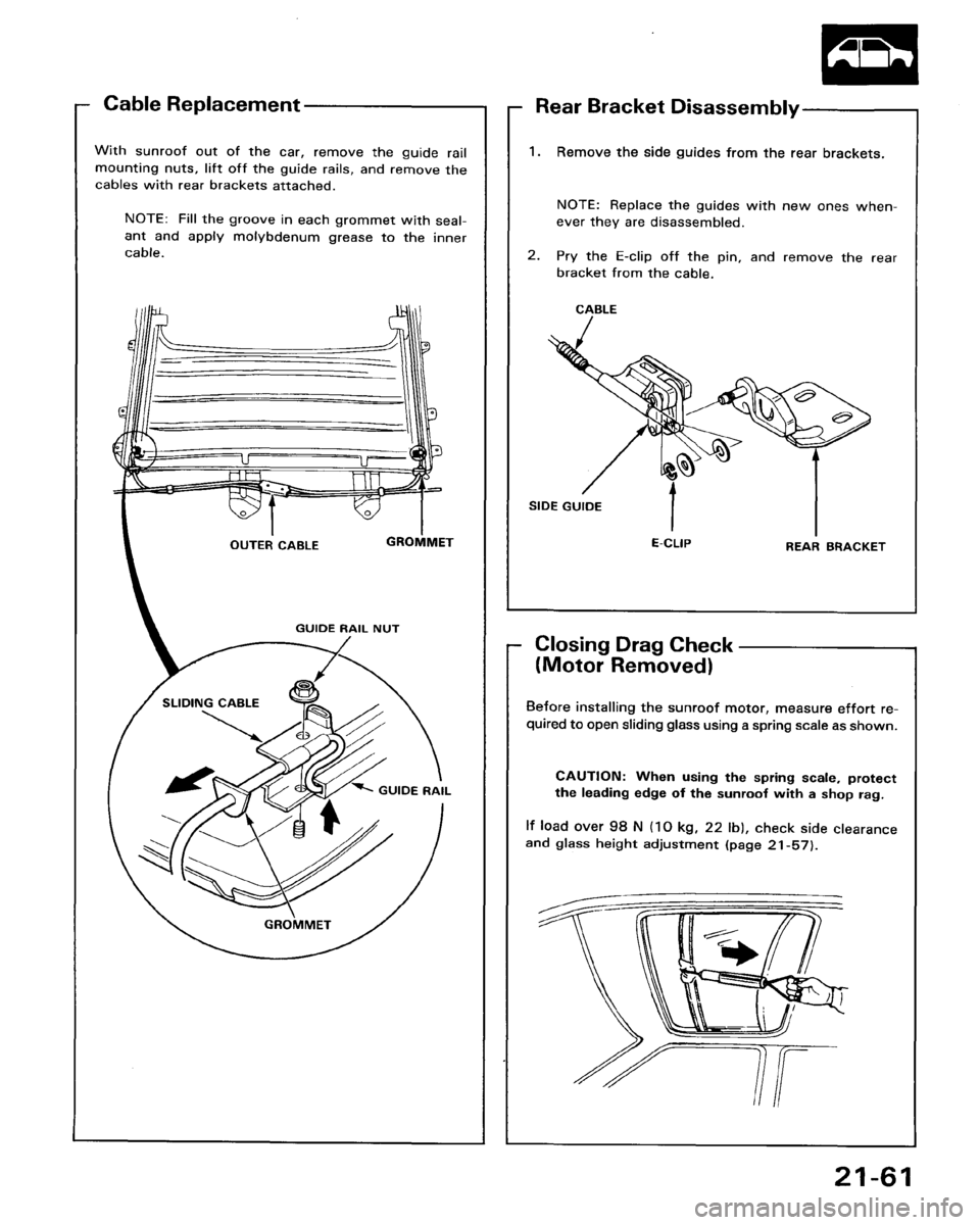 HONDA ACCORD 1986 CA / 3.G Workshop Manual 